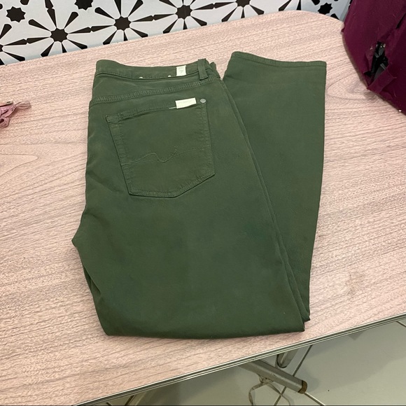 NEW 7 for all mankind Green Cropped Josephine Jeans - Picture 3 of 6